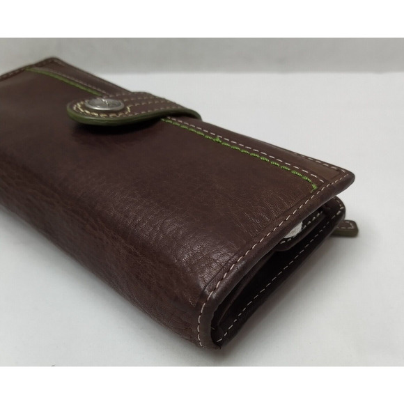 Fossil Brown Leather Credit Card ID Window Bifold Wallet - Picture 7 of 16